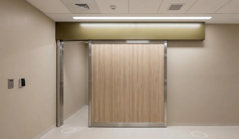 CT simulator brachytherapy shielding door architectural finish