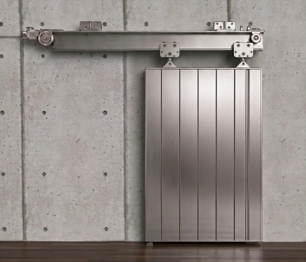 LINAC sliding shielding door — closed position
